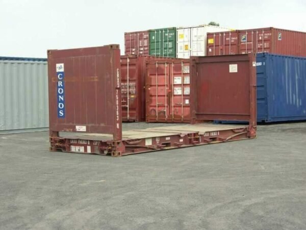 40Ft X 8Ft Used Flat Rack Shipping Container