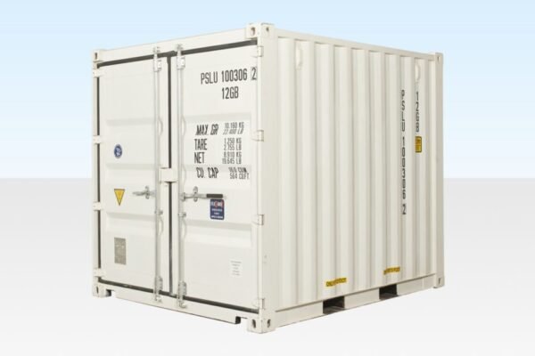 1-4.jpg 10ft x 8ft Shipping Container (One Trip) White (RAL 9003)