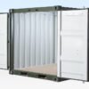 8ft One Trip Shipping Container Green (RAL 6007)