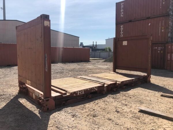 40Ft X 8Ft Used Flat Rack Shipping Container