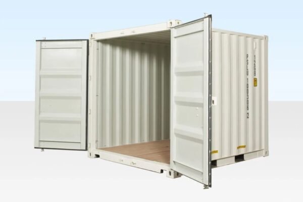 3-55.jpg 10ft x 8ft Shipping Container (One Trip) White (RAL 9003)