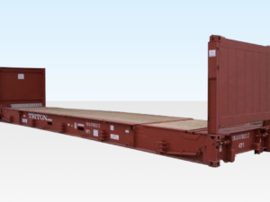 40Ft X 8Ft Used Flat Rack Shipping Container